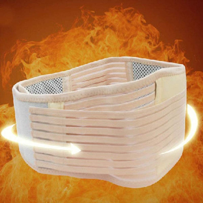 BXT Adjustable Waist Support Belt Tourmaline Self-heating Magnetic Therapy Back Waist Support Lumbar Brace Belt for Lower Back Pain Relief Therapy Support Anti Fatigue Injury Prevention Back Waist Brace - Image 3